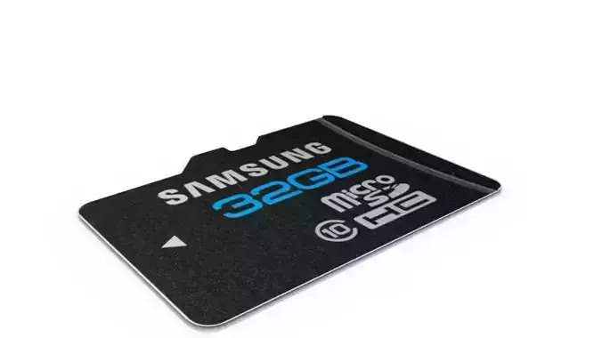 Micro SD SAMSUNG 32 GB 3D model