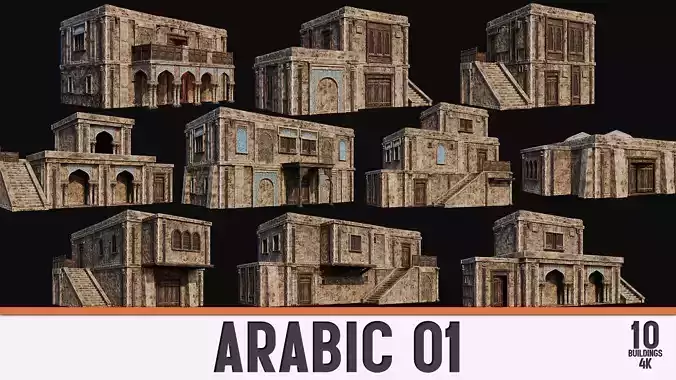 ARABIC 01 with INTERIORS 4K TEXTURES