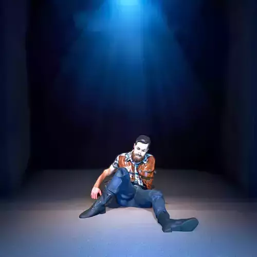 Vintage Leather Outfit model pack