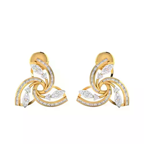 Women Earring Render 3dm STL SLC JCD OBJ FBX Details 