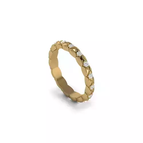 Braided Diamond Eternity Band-3D CAD Model