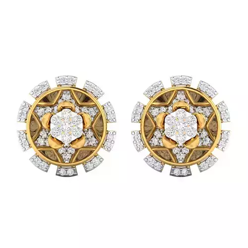 Women Earring Render 3dm STL SLC JCD OBJ FBX Details