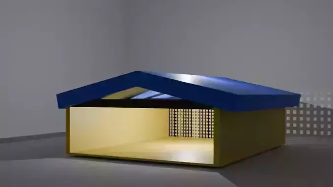 interior textured in blend obj fbx ply stl