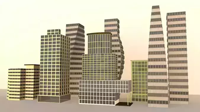 Skyscraper Collection Game-Ready