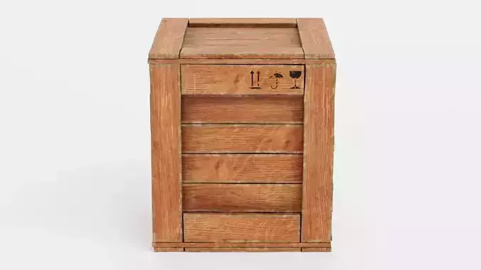 -Wooden Crate V7-