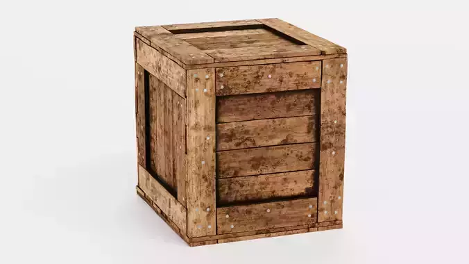 -Wooden Crate V9-