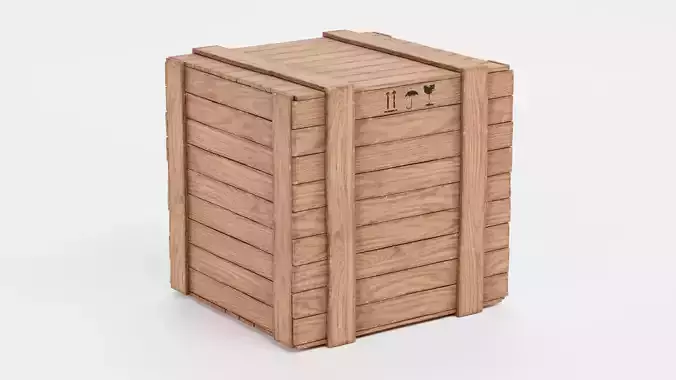 -Wooden Crate V10-