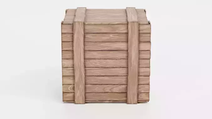 -Wooden Crate V11-