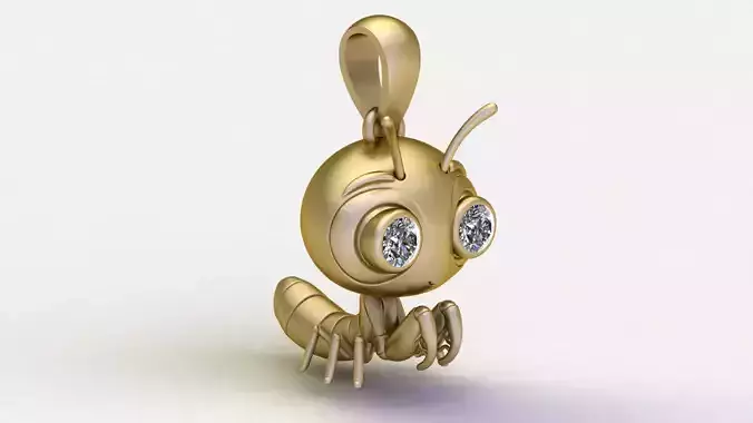 Cat Star Charm  3D Printable Pendant Model 