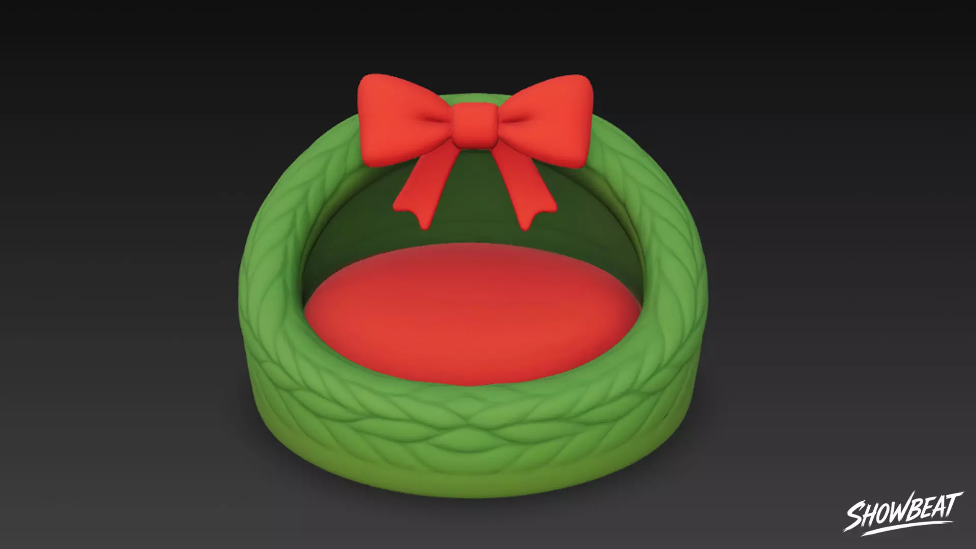 Christmas Wreath Chai Low-poly 3D model