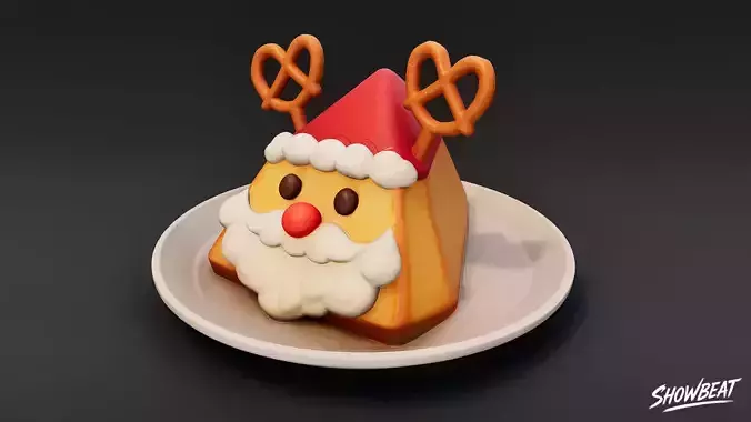 Santa Pretzel Cookie