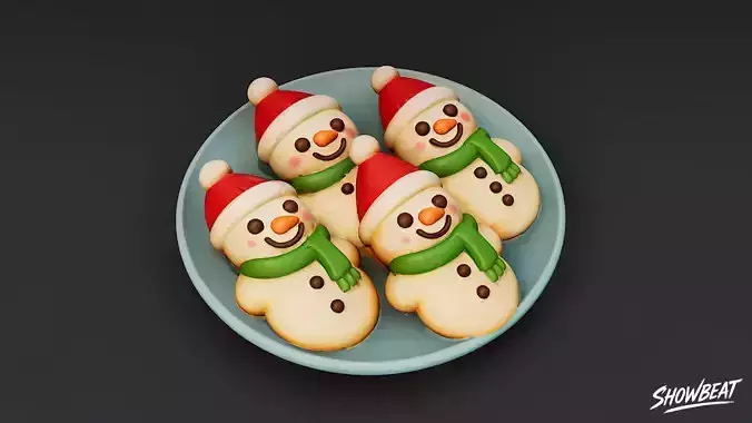 Snowman Cookie Plate