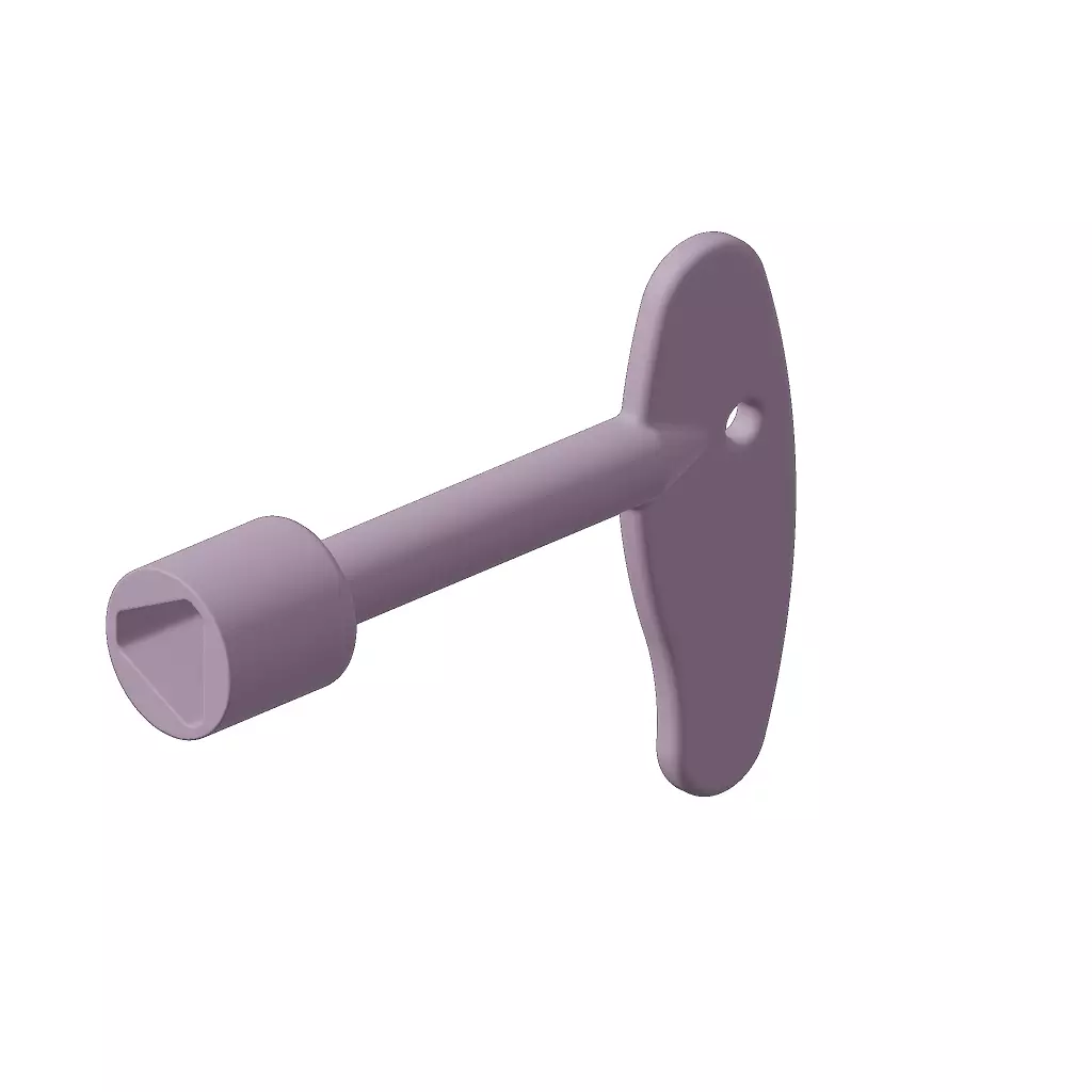 Plastic Elevator Triangle Spanner Toy 3D model