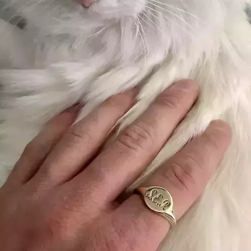 Signate Ring with Initials SEP