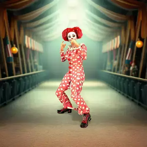 Red Polka Dot Clown model pack