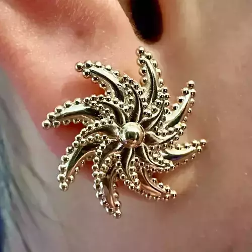 Spiral Sun Earrings