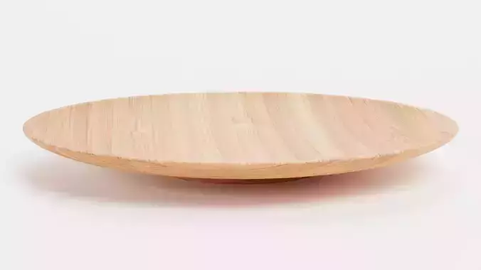 Bamboo Tableware - 6 Modern Decorative Bowls and Trays Low-poly 3D model 6