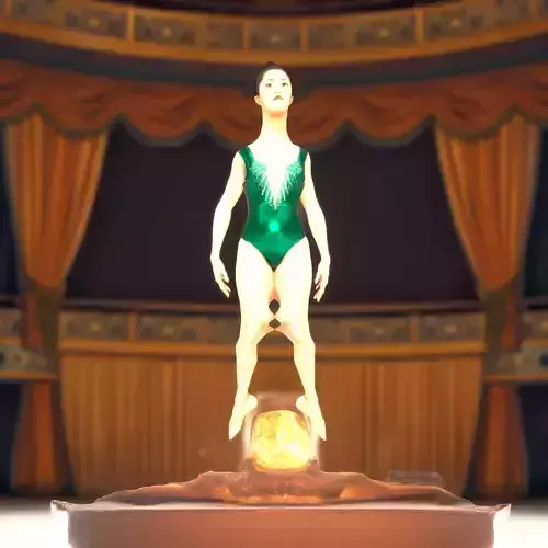 Emerald Leotard Ballerina model pack