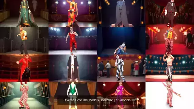 Diverse Costume Models Collection