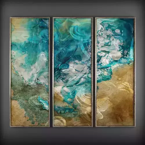 Picture Frames Low-poly 3D model