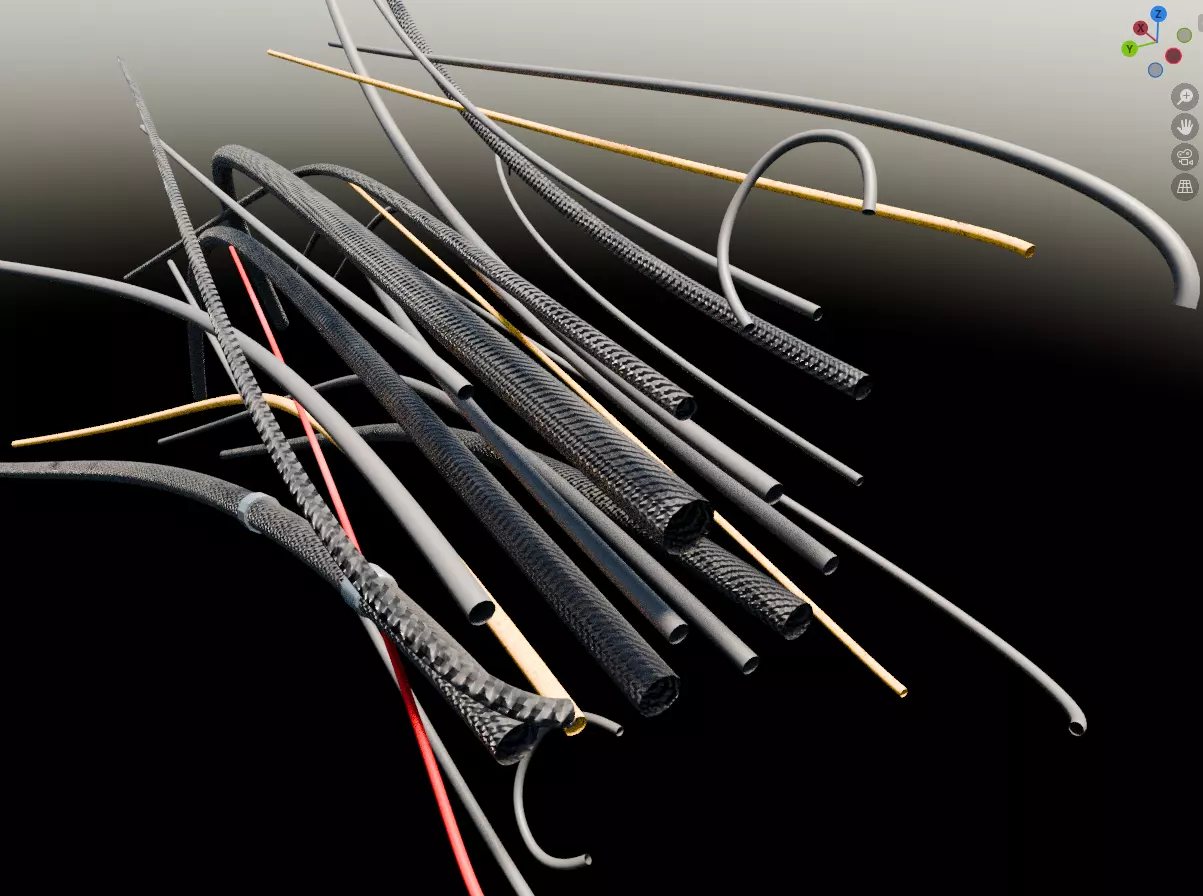 Power Core Cables Free 3D model