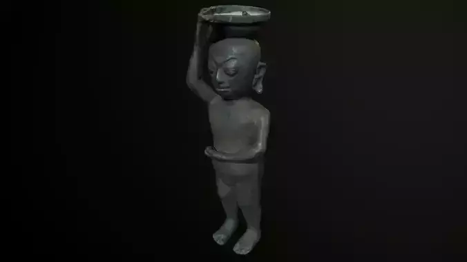 Balinese Oil lamp statue