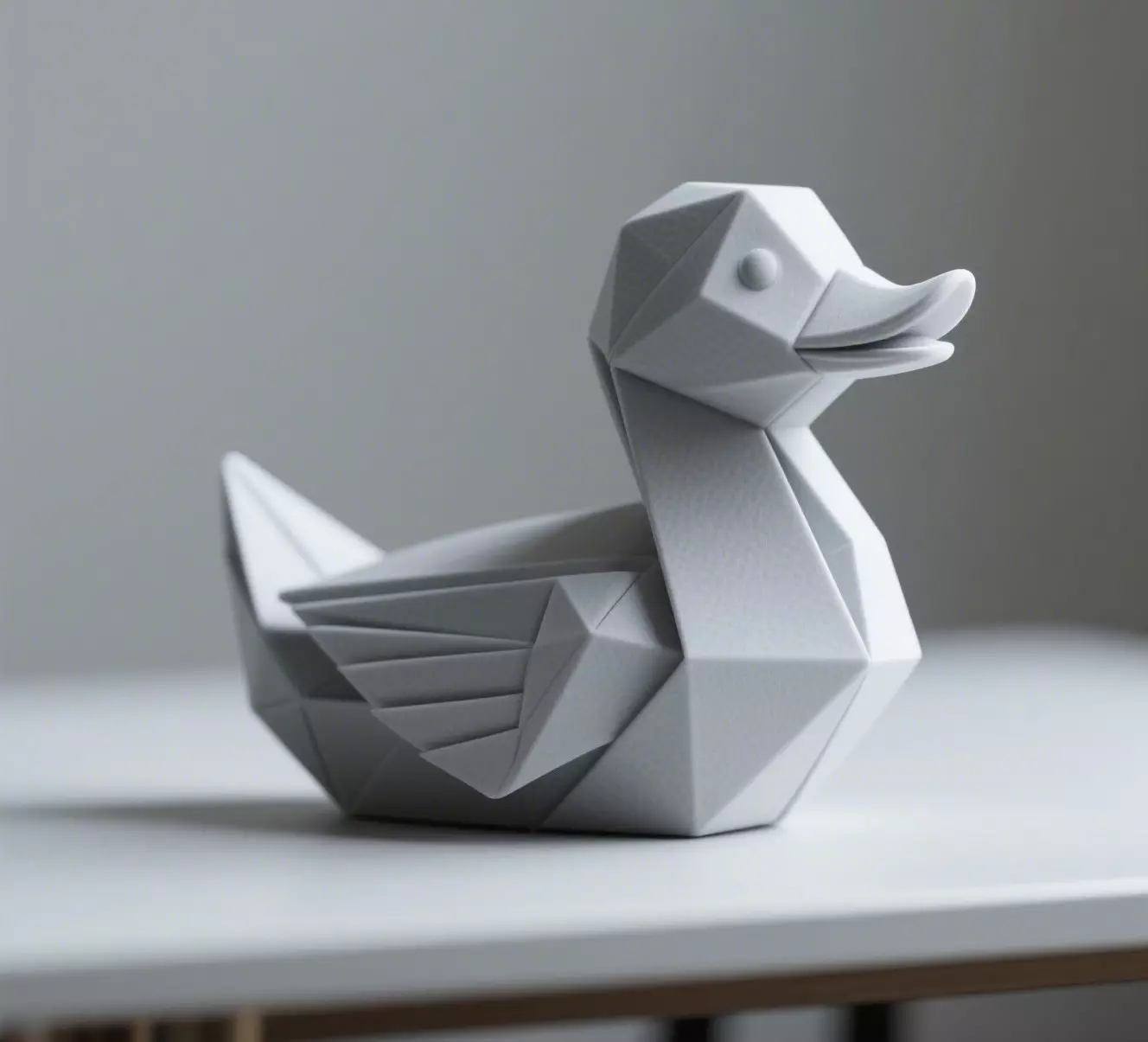 Geometric Origami Duck 3D print model