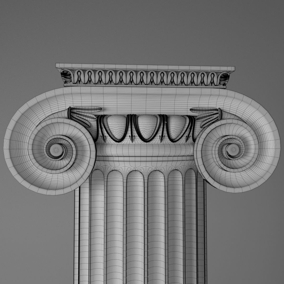 Column - Ionic Order 3D model_1