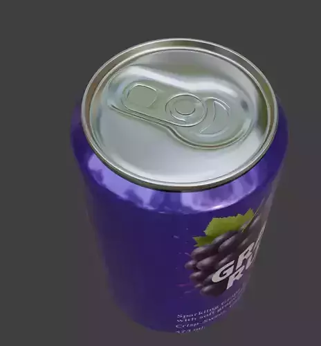 Can of Grape Rush Soda