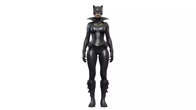 CatWoman 3D Model  PolyJet Ready  Full Color PLY