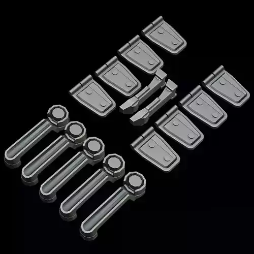 Car door handles with hinges