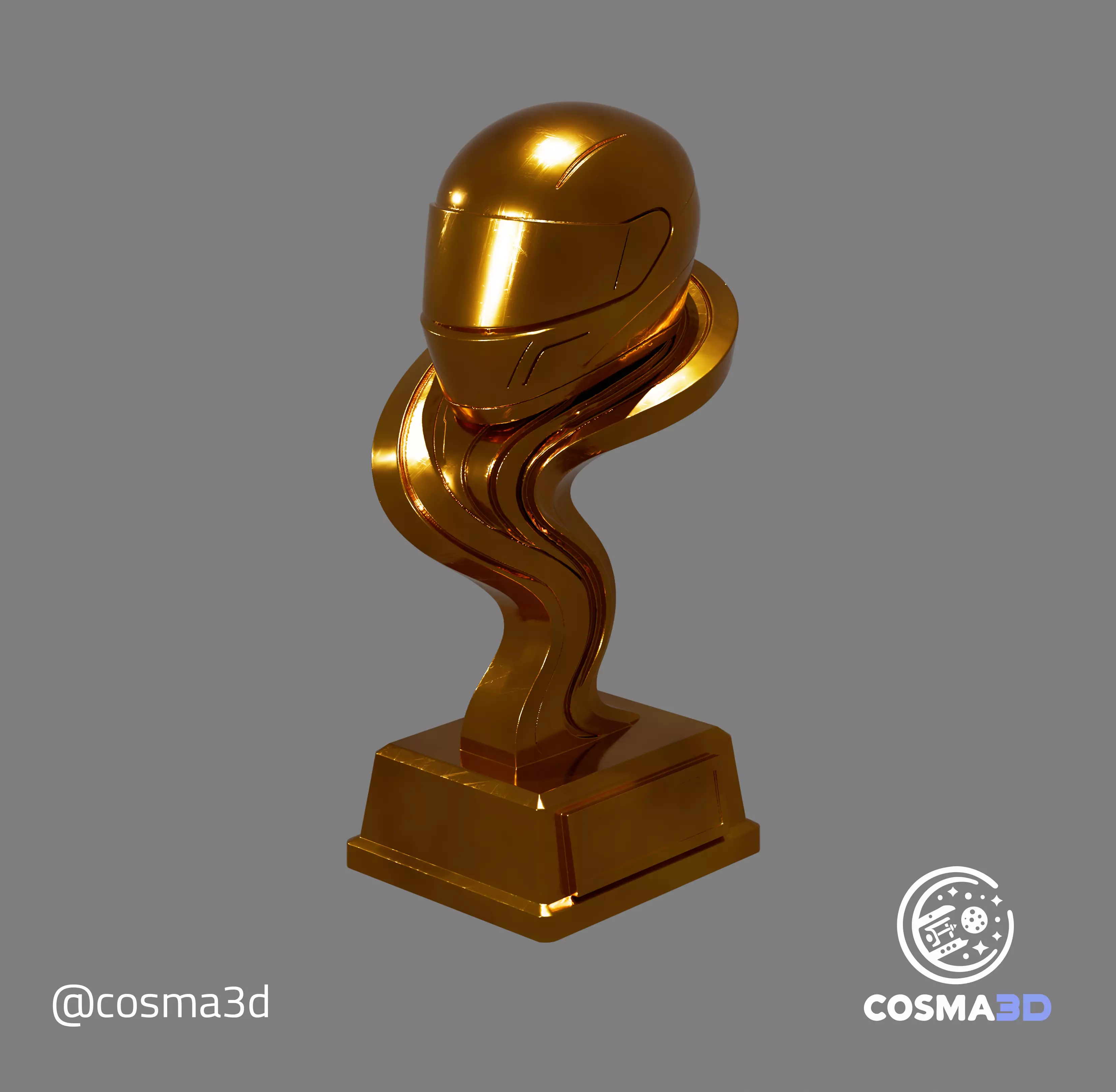 Kart Racing Trophy Exclusive Design for 3D Printing 3D print model