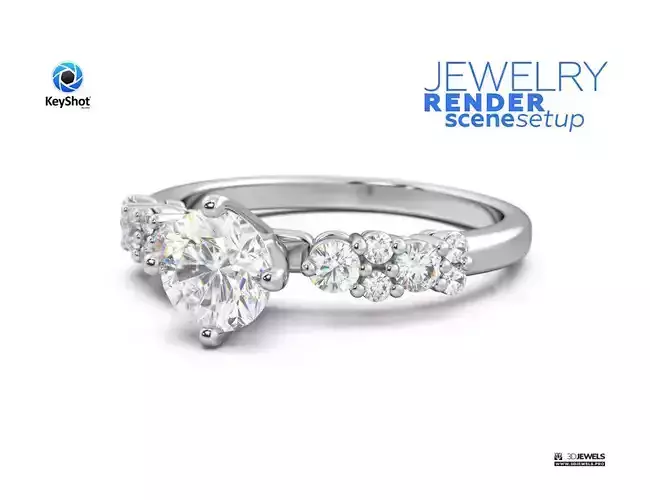 Photorealistic KeyShot Jewelry 3D Render Scene Setup Pack1