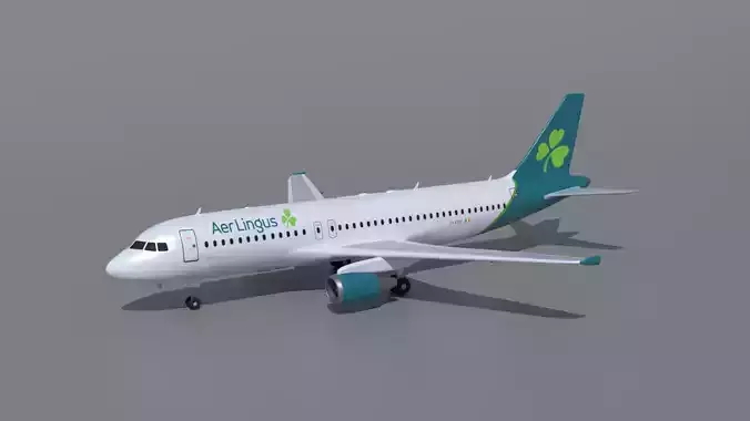 Airbus A320 Aer Lingus Airlines 3D model