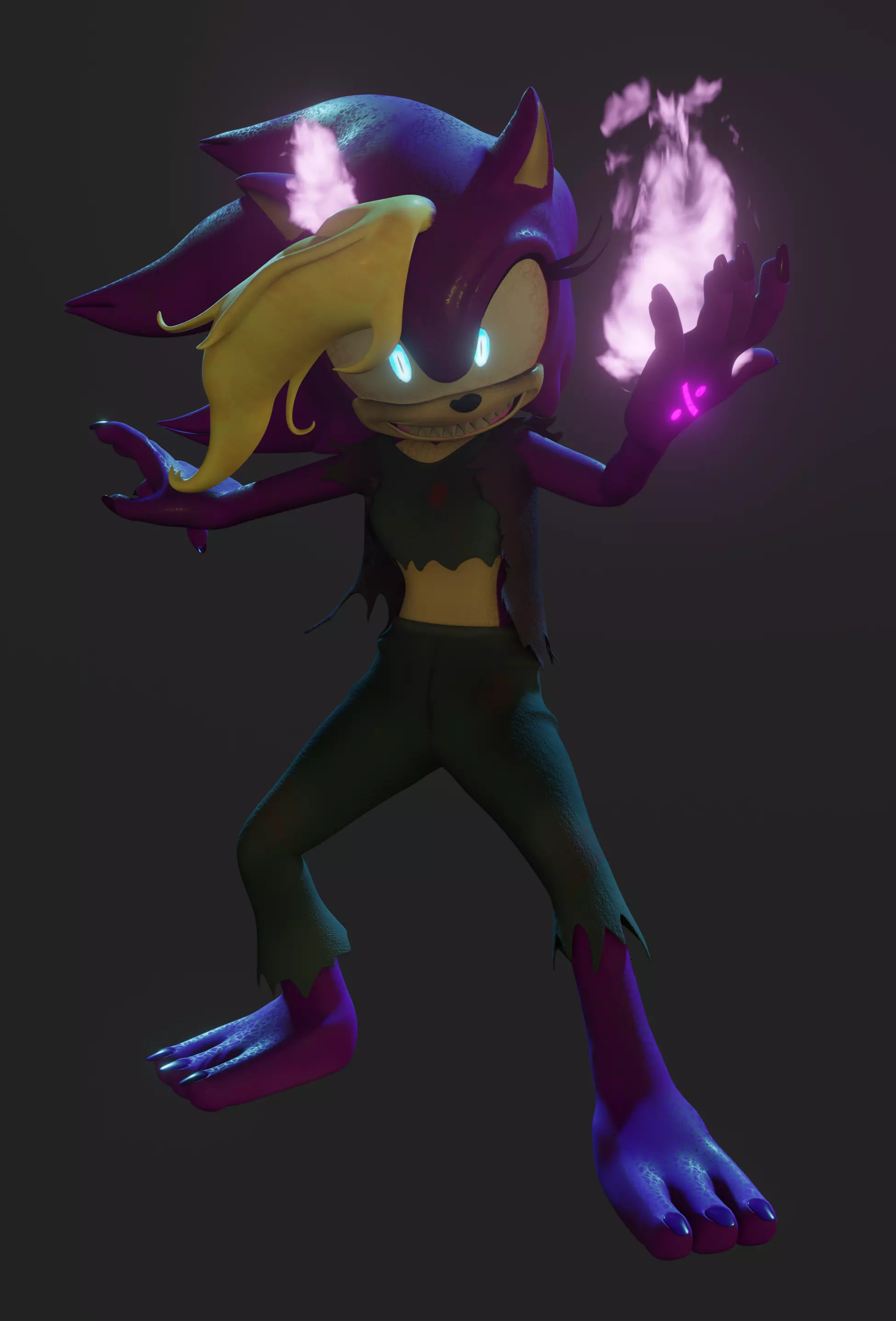 Souless Bernie Hedgehog MOM Low-poly 3D model
