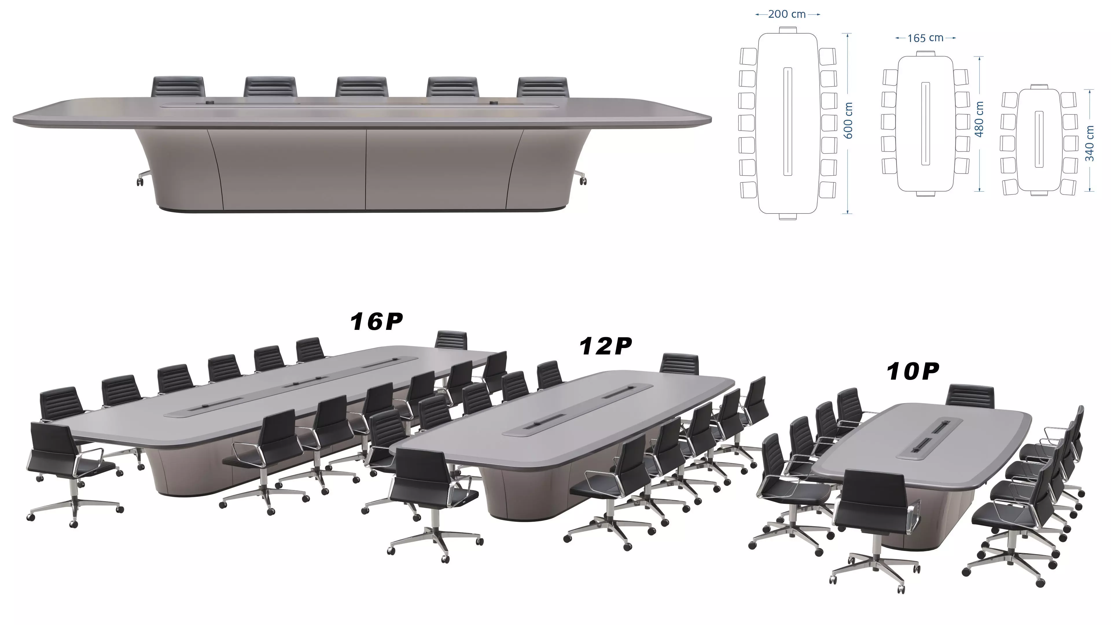 Modern Meeting Table 3D model