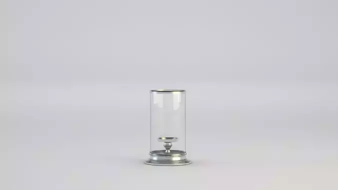 Glass candle holder