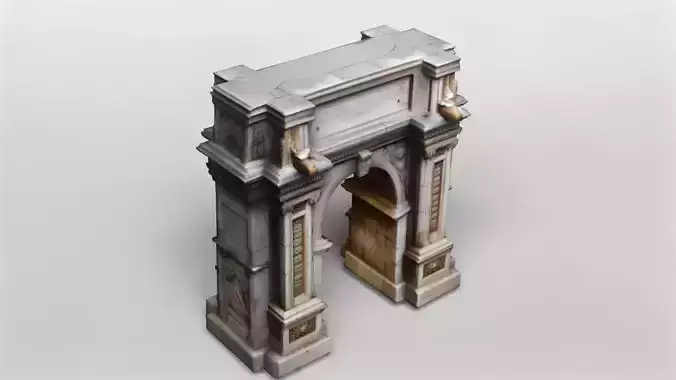 Triumphal Arch Classical Marble Monument