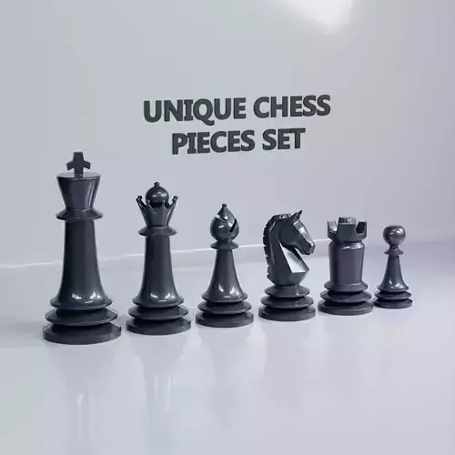 Unique Chess Pieces Set
