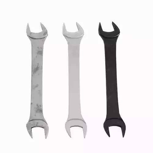 Old Steel Wrench Set