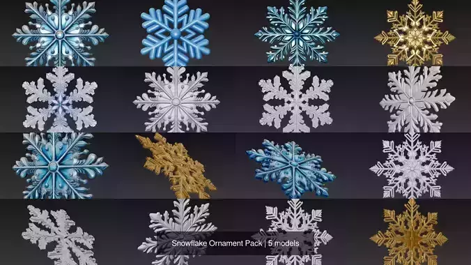 Snowflake Ornament Pack
