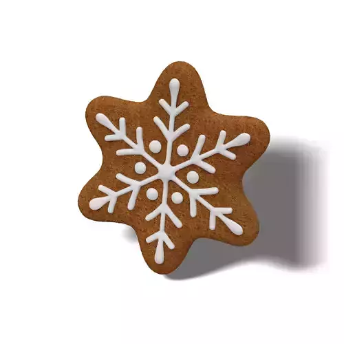 Gingerbread Snowflake Mesh