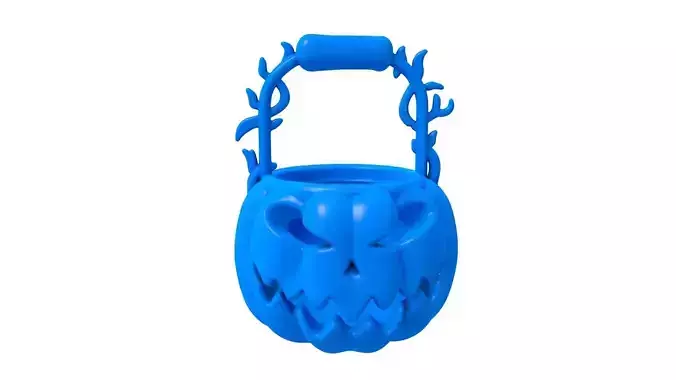 halloween basket -  basket - basket stl - pumpkin basket 