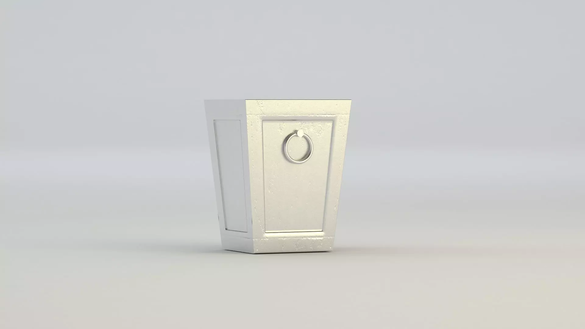 White home decoration 3D model_0