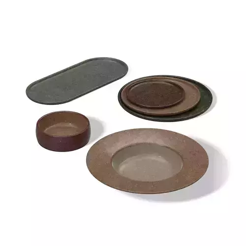 Ceramic Decor Plates Set