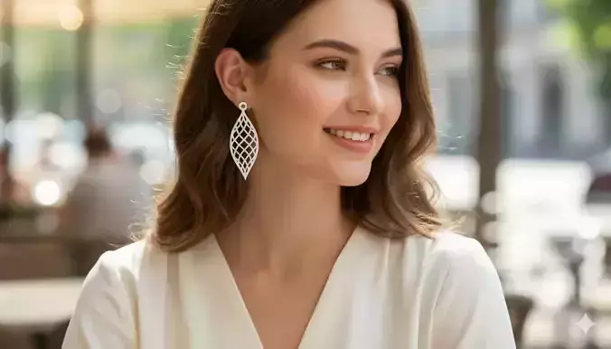 Elegant Leaf Weave Pendants Jewelry Art