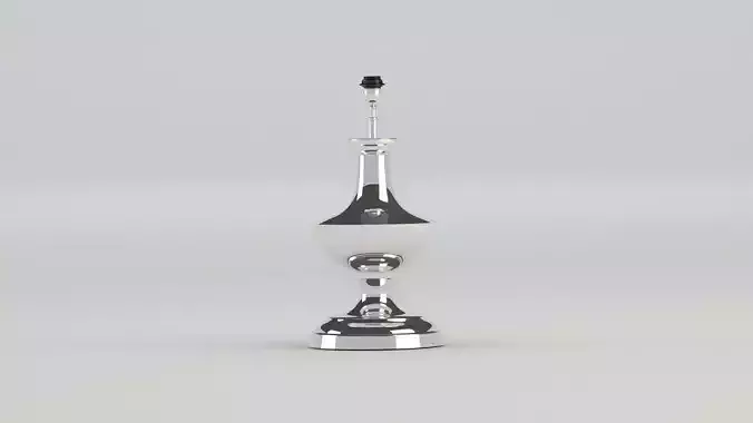 Modern silver lamp