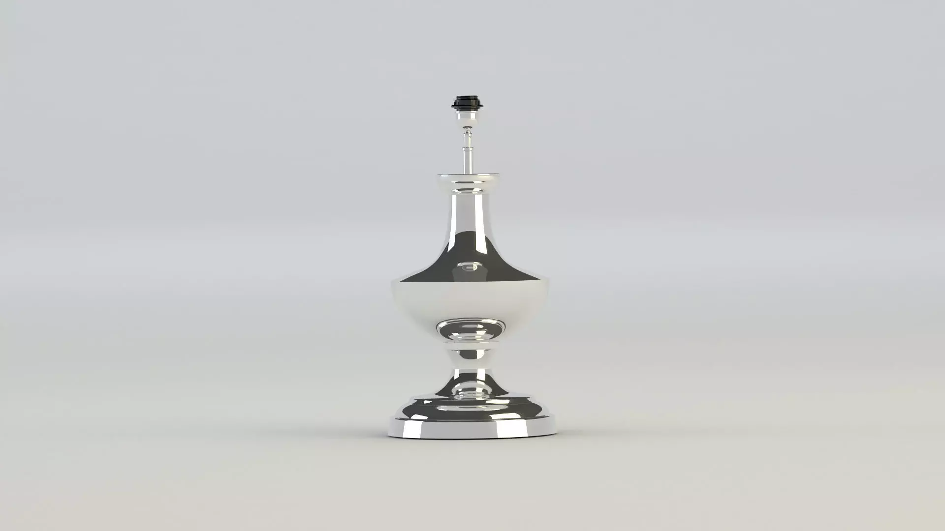 Modern silver lamp 3D model_0