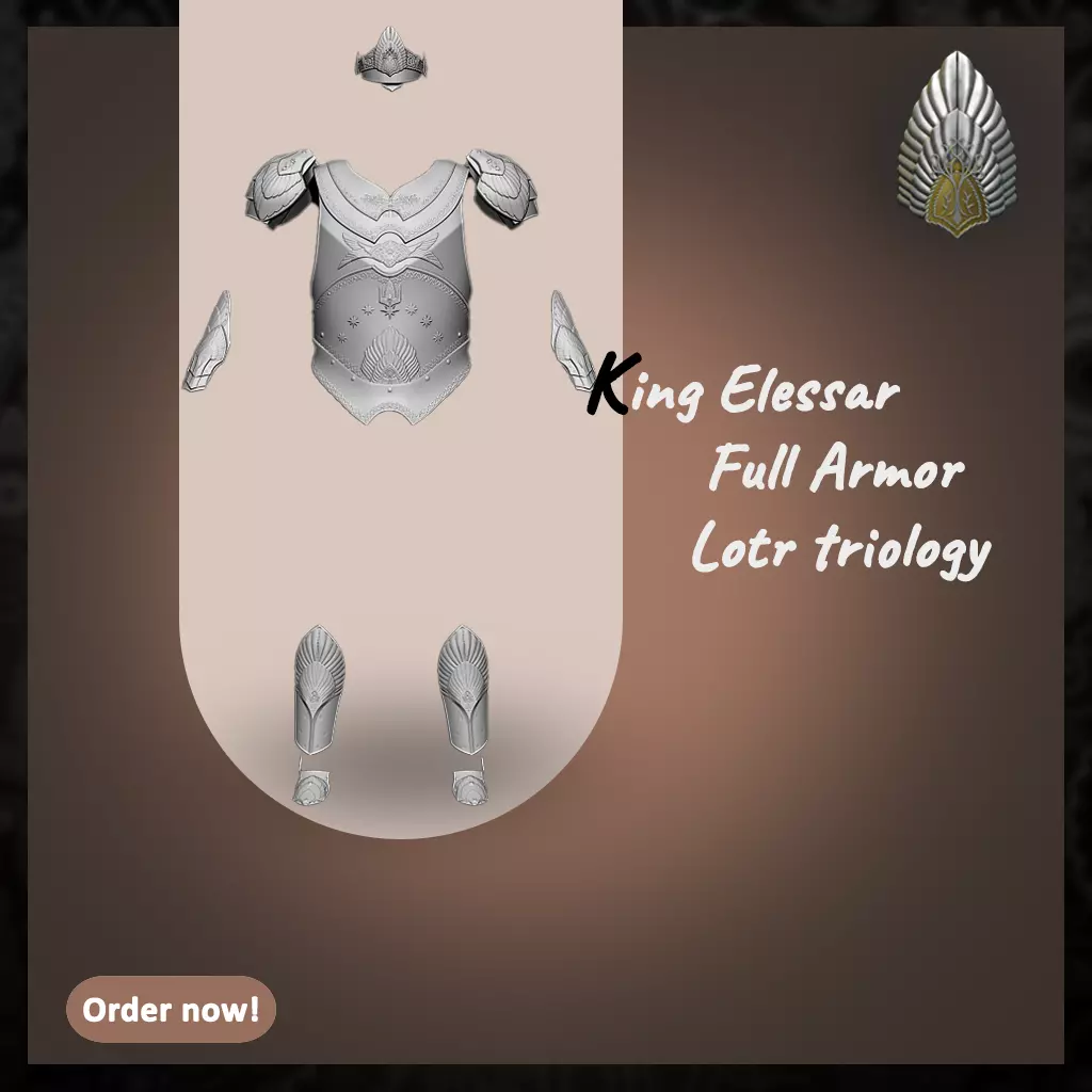 Elessar Aragorn Royal Armour lord of the rings 3d digital dl 3D print model
