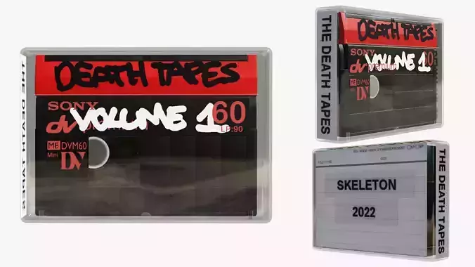 MiniDV Cassette - Skeleton Vintage Death Tape 
